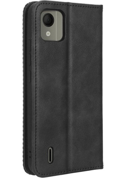 Nokia C110 4g Cüzdan Pu Deri Manyetik Kapatma Için Kılıf (Yurt Dışından)