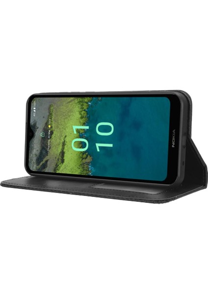 Nokia C110 4g Cüzdan Pu Deri Manyetik Kapatma Için Kılıf (Yurt Dışından)