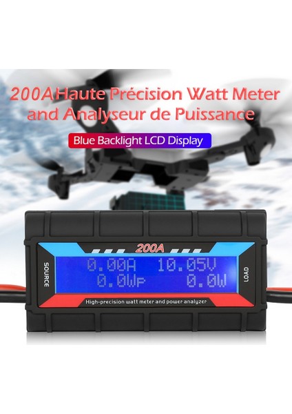 Arelene 200A Voltmetre Ampermetre Rc Araba Pil Test Cihazı Gerilim Güç Enerji Elektrik Akımı Monitör Metre Wattmetre Dc 0-60 V (Yurt Dışından) fırsatları