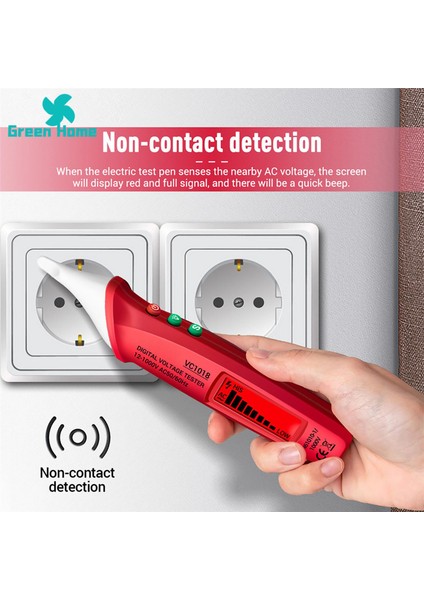 Yeşil Ev Elektrikçi Kalemi Temassız Çok Fonksiyonlu Elektrik Gerilim Test Kalemi (Yurt Dışından) fırsatları
