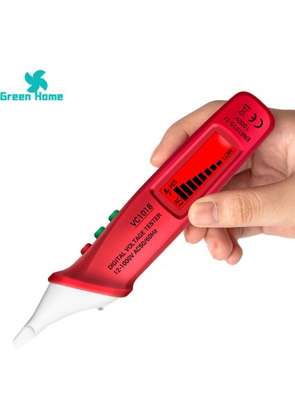 Yeşil Ev Elektrikçi Kalemi Temassız Çok Fonksiyonlu Elektrik Gerilim Test Kalemi (Yurt Dışından) indirimleri