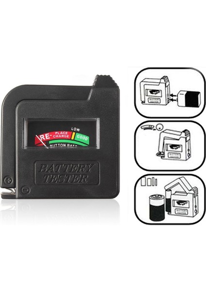 Aa Aaa CD 9V 1.5V Evrensel Hücre Pilinde Volt Test Cihazı Kontrol Göstergesi (Yurt Dışından)