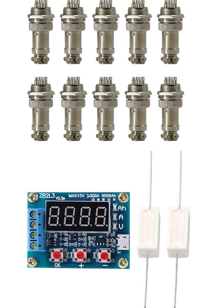 4 Pin Metal Erkek Dişi Panel Konektörü 16MM GX16-4 Gümüş Havacılık Fişi ZB2L3 Pil Test Cihazı ile (Yurt Dışından) fiyatları