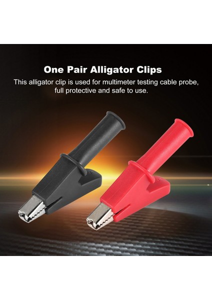 2 Adet Tam Koruyucu Timsah Klipsli Multimetre Test Kalemi Için Timsah Kelepçesi - Siyah&kırmızı (Yurt Dışından) modelleri
