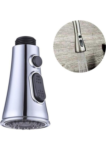 Mutfak Korna Düğmesi Anahtarı Duraklatılabilir Musluk Yağmurlama Su Tasarrufu Memesi Püskürtücü Filtresi (Yurt Dışından)