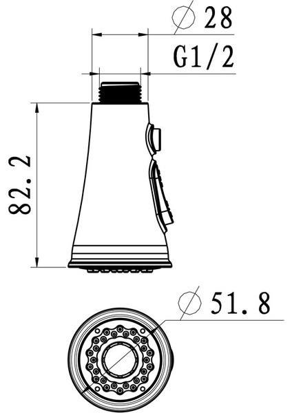Mutfak Korna Düğmesi Anahtarı Duraklatılabilir Musluk Yağmurlama Su Tasarrufu Memesi Püskürtücü Filtresi (Yurt Dışından) indirimleri