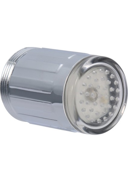 Su Musluğu Kızdırma Duş LED Musluk Işık Basınç Sensörü 3 Renk Rgb Renkli-Gümüş (Yurt Dışından)