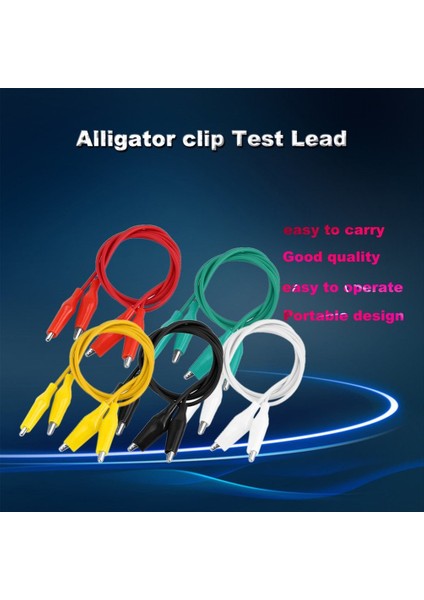 10PCS Küçük Renkli Timsah Kelepçe Test Hattı Çift Kafa Bakım Travers - Çok Renkli (Yurt Dışından) modelleri