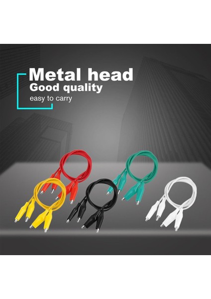 10PCS Küçük Renkli Timsah Kelepçe Test Hattı Çift Kafa Bakım Travers - Çok Renkli (Yurt Dışından) fırsatları