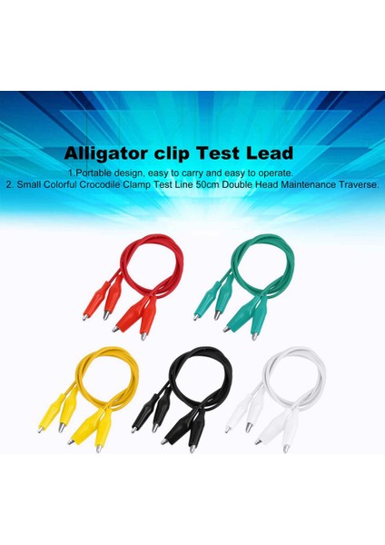 10PCS Küçük Renkli Timsah Kelepçe Test Hattı Çift Kafa Bakım Travers - Çok Renkli (Yurt Dışından) indirimleri