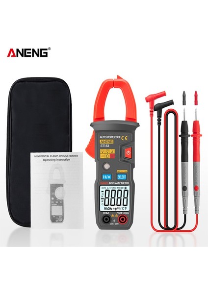 Aneng Dijital Pens Metre Ac Akım Ac/dc Gerilim Test Cihazı 6000 Sayım True Rms Multimetre Hz Kapasite Ncv Ohm Testleri (Yurt Dışından)