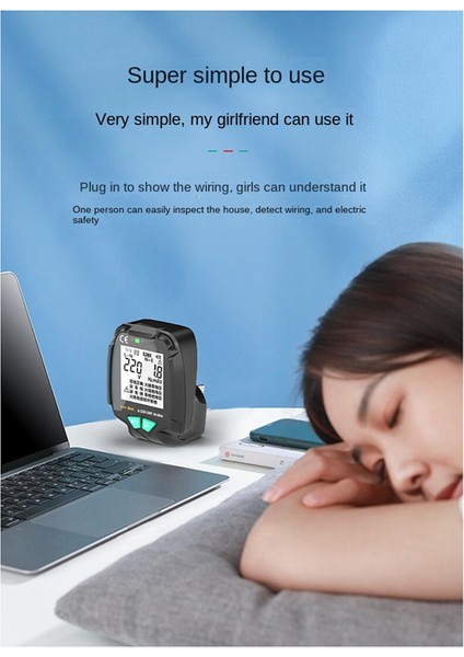 Tam Ekran Soket Test Cihazı Toprak Sıfır Ac Gerilim Test Cihazı 30 V-250 V Rcd Test Fişi Polarite Faz Kontrolü Ingiltere Tak (Yurt Dışından) fiyatları