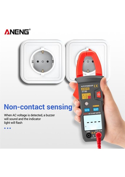 Aneng Dijital Pens Metre Ac Akım Ac/dc Gerilim Test Cihazı 6000 Sayım True Rms Multimetre Hz Kapasite Ncv Ohm Testleri (Yurt Dışından)