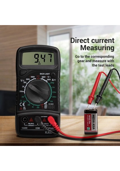 XL830 Dijital Multimetre 1999 Ac/dc Gerilim Akım Direnç Test Cihazı Sayımları (Yurt Dışından) modelleri