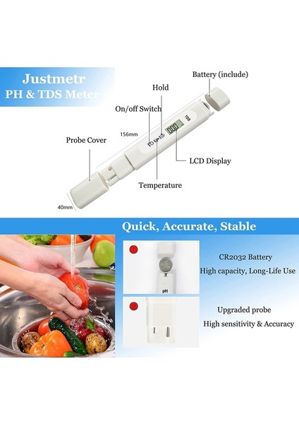 Ph ve Ölçer, 3'ü 1 Arada Ph ve Su Kalitesi Test Cihazı Kombinasyonu (Yurt Dışından) indirimleri