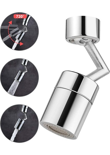 720° Evrensel Sıçrama Filtresi Musluk Püskürtme Başlığı Anti Sıçrama Esnek Filtre Musluklar Püskürtücü Banyo Mutfak Musluk Genişletici Adaptörü (Yurt Dışından)