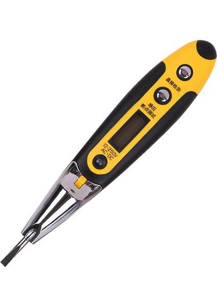 Güçlü Dijital Ekran Test Kalemi Test Kalemi Dijital Ekran Indüksiyon Aydınlatma ile Elektrikçi Test Kalemi DL8003 DL8005 (Yurt Dışından)