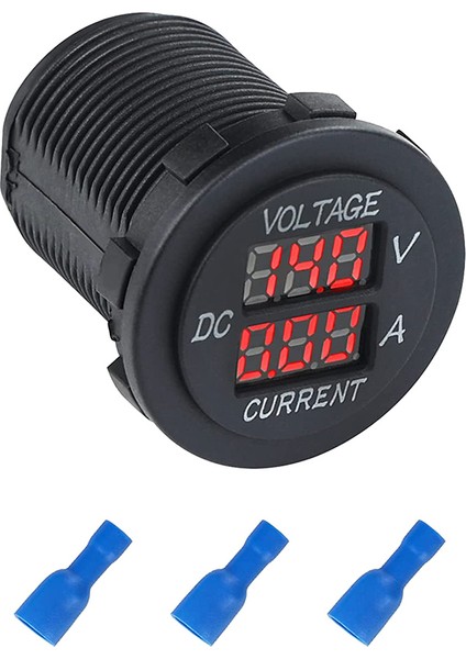 Jaerbee Çift LED Dijital Voltmetre Dc 5-30V/0.1-10A, 12V 24V Akım Gerilim Test Cihazı Multimetre Ampermetre Voltmetre (Yurt Dışından)