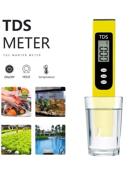 Tds Test Kalemi Tds Metre Su Kalitesi Test Kalemi (Yurt Dışından)
