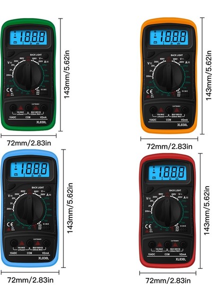 XL830L Dijital Multimetre Esr Metre Test Cihazları Otomotiv Elektrik Dmm Transistör Tepe Test Cihazı Metre Kapasite Ölçer (Yurt Dışından) fiyatları