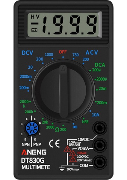 Aneng Dijital Multimetre Profesyonel Fiziksel Ölçüm Multimete Elektrikli Aletler Elektrikçiler Için Test Cihazı 1999 Diyot Triyot (Yurt Dışından) fiyatları