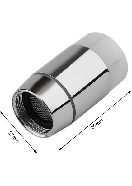 Su Glow Duş 3 Renk Değişen LED Musluk Musluk Işık Sıcaklık Sensörü-Gümüş (Yurt Dışından) fırsatları