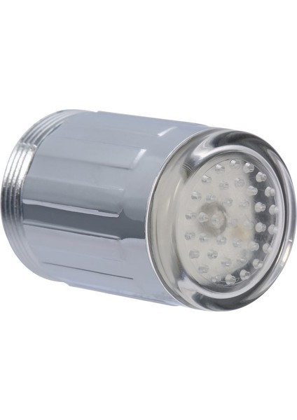 Su Musluğu Kızdırma Duş LED Musluk Işık Basınç Sensörü 3 Renk Rgb Renkli Gümüş (Yurt Dışından)
