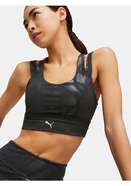 523086-01 Nova Shine Eversculpt Bra Siyah Kadın Sporcu Sütyeni