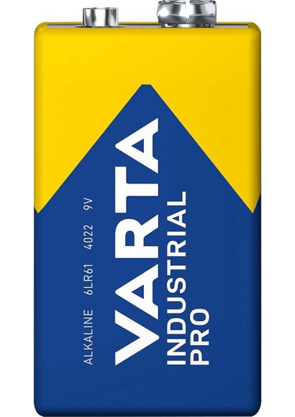 9V Industrial Pro Alkalin Pil 6LR61