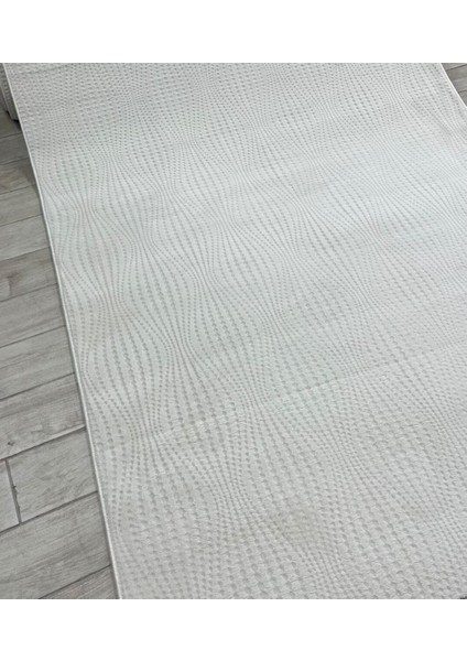 Rölyef Polo Krem Kaymaz Taban Kesme Halı Yolluk Fenomen Carpet