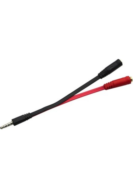 Mikrofon Kulaklık Birleştirici Kulaklık Mikrofon Birleştirici 3.5 mm Erkek Kulaklık Mikrofon Ayırıcı