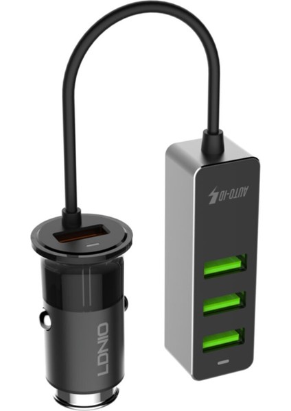 Ldnıo Qc 3.0+3 USB Girişli Araç Şarj Cihazı C61