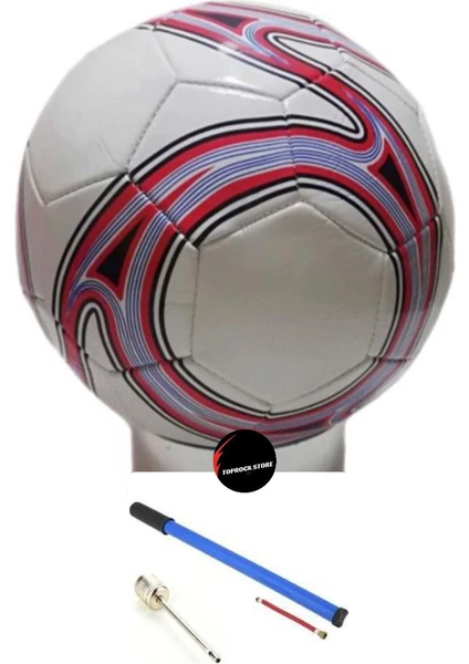 Top Rock Store Toprock Dikişli Futbol Topu Tüm Sahalara Uygun Şişirme Pompası Hediyeli