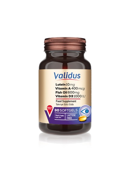 Lutein 10 Mg Omega3 600 Mg Zeaxanthin 2 Mg 30 Softgels