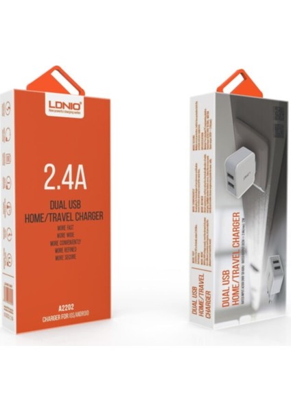 Ldnıo USB Hızlı Şarj Şarj Cihazı - A2202