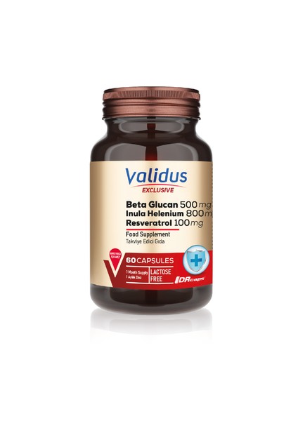Beta Glucan 500 Mg + Inula Helenium + Resveratrol 60 Capsules
