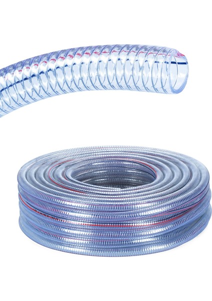 Telli Şeffaf Hortum Tip-A 3/4 (19 Mm) 50 Metre
