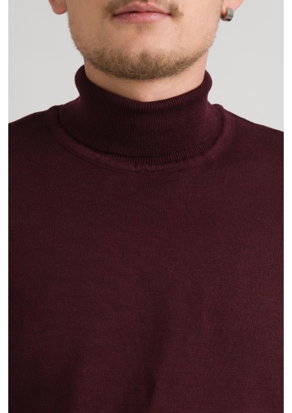 Slimfit Boğazlı Likralı Erkek Triko Kazak fırsatları