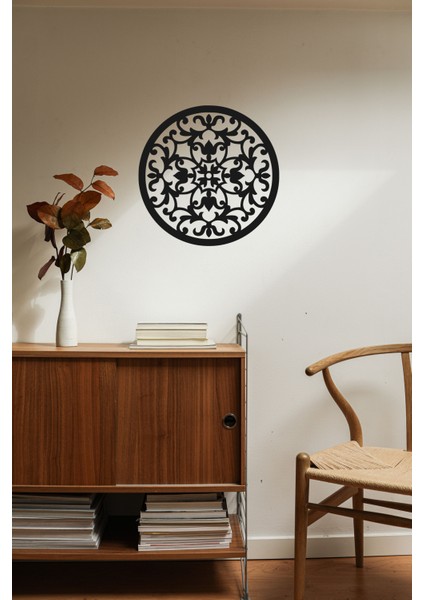 Dekorati̇f Mandala Ahşap Mdf Duvar Dekorasyonu Tablo/ 40 cm