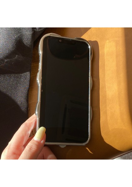 iPhone 15 Pro Max Apple Telefon Kılıfı Için Metalik Gümüş Kalp (Yurt Dışından) fiyatları