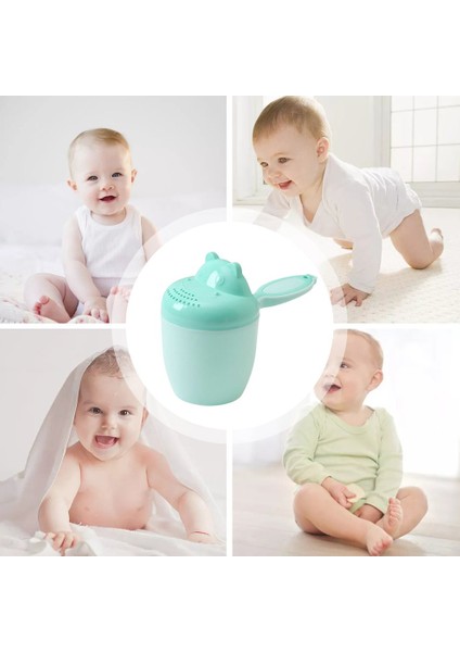 Şampuan Durulama Fincan Bebek Banyo Şelale Durulama Fincan Banyo Duş Kaşık Çocuk-Yeşil 10.5X21X16 cm (Yurt Dışından) fırsatları