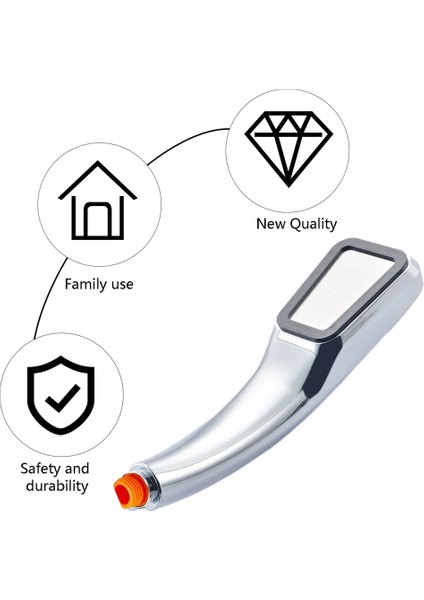 300 Küçük Delikli Hidrofor Tasarruflu Kare Duş Başlığı Banyo El Duşu - Gümüş (Yurt Dışından) modelleri