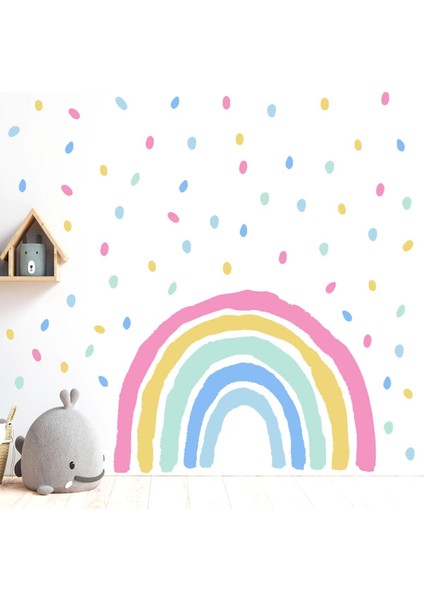 Gökkuşağı Dekoratif Duvar Sticker Duvar Resimleri Oturma Odası Yatak Odası Arka Plan Duvar Oturma Odası Banyo Ev Ofis Için (Yurt Dışından)