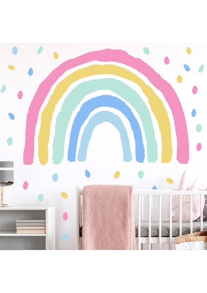 Gökkuşağı Dekoratif Duvar Sticker Duvar Resimleri Oturma Odası Yatak Odası Arka Plan Duvar Oturma Odası Banyo Ev Ofis Için (Yurt Dışından) fiyatları