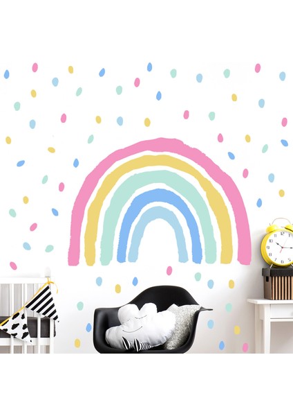 Gökkuşağı Dekoratif Duvar Sticker Duvar Resimleri Oturma Odası Yatak Odası Arka Plan Duvar Oturma Odası Banyo Ev Ofis Için (Yurt Dışından) modelleri