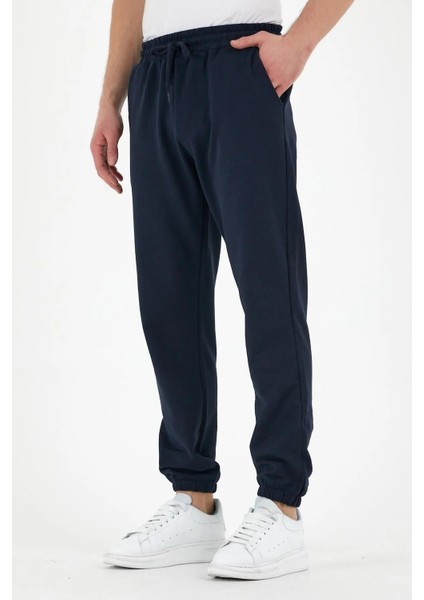 Siyah-Gri-Lacivert 3'lü Erkek Eşofman Altı Etiketli Arka ve Yan Cepli Regular Fit Lastik Paça fırsatları