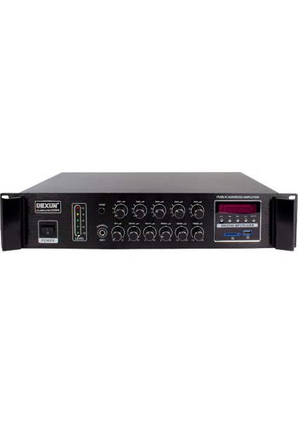 D-305 300 Watt 5 Zone 3 Mikrofon USB Bluetooth Anfi Girişli 4 Hat Trafolu Mixer Amfi