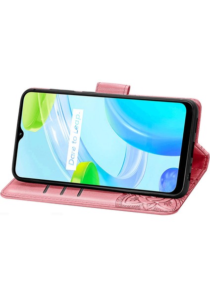 Realme C30 Kelebek Kanatları Narin Çiçekler Darbeye Dayanıklı Deri Telefon Kılıfı (Yurt Dışından) indirimleri