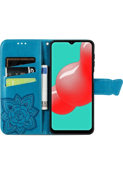 Samsung Galaxy A32 4g Kelebek Kanatları Narin Çiçekler Flip Darbeye Dayanıklı Deri Telefon Kılıfı ile Uyumlu (Yurt Dışından) indirimleri