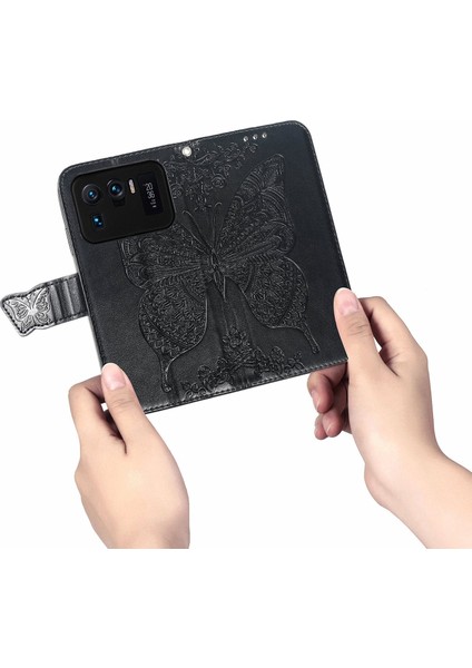 Xiaomi 11 Ultra Kelebek Kanatları Narin Çiçekler Darbeye Dayanıklı Deri Telefon Kılıfı (Yurt Dışından) indirimleri